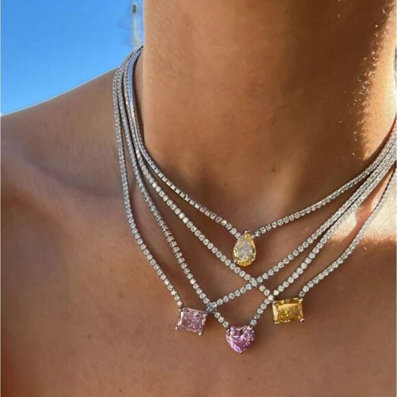 Tennis necklace #1325 - Picture 2 of 5